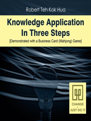 cover image of Knowledge Application In Three Steps